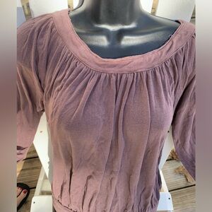 FREE PEOPLE DISTRESSED PEASANT TOP Blouse  SIZE XS